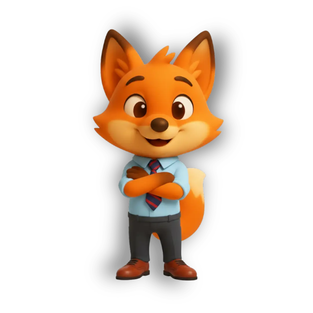 Serrito, mascota de la marca, como agente inmobiliario.